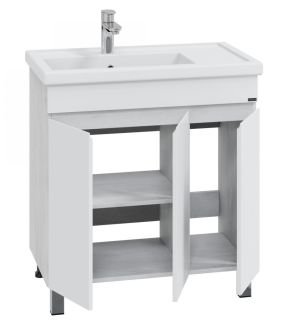 Тумба под раковину СанТа Марс 700410 80см светлый